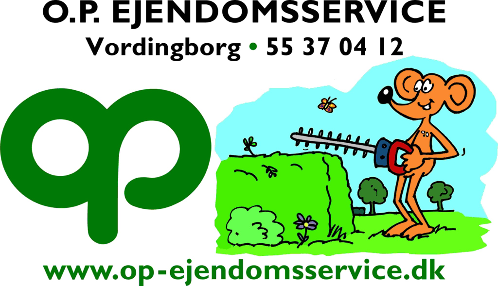O.P. Ejendomsservice ApS – officielt logo